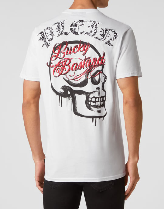 T-Shirt Round Neck Gothic Plein - Image 3