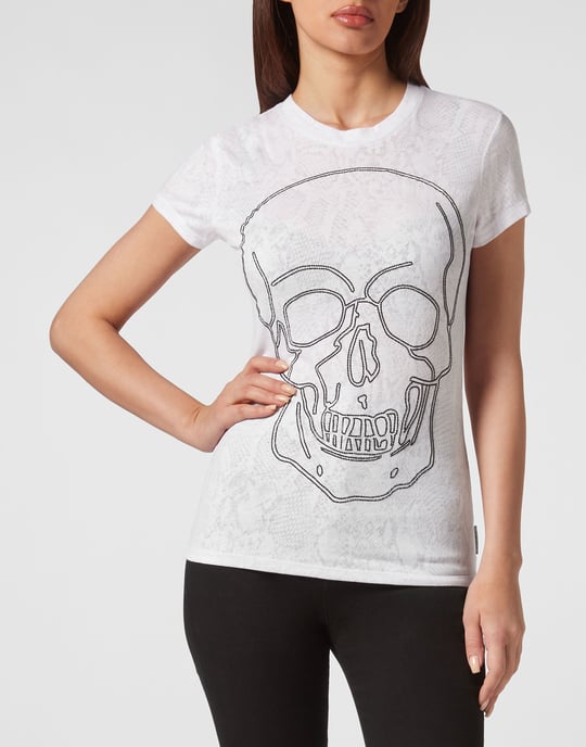 T-Shirt Rund Hals Skull - Image 2