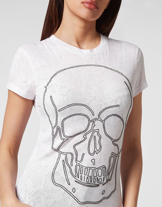 T-Shirt Rund Hals Skull - Image 5