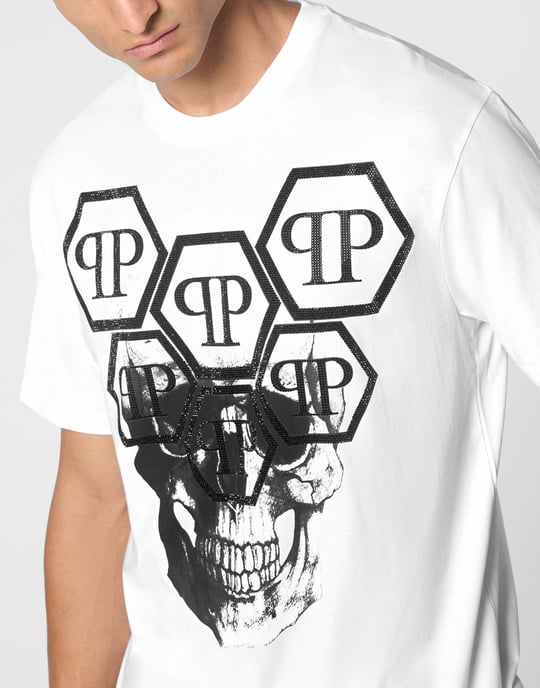 T-Shirt Rund Hals Skull - Image 5