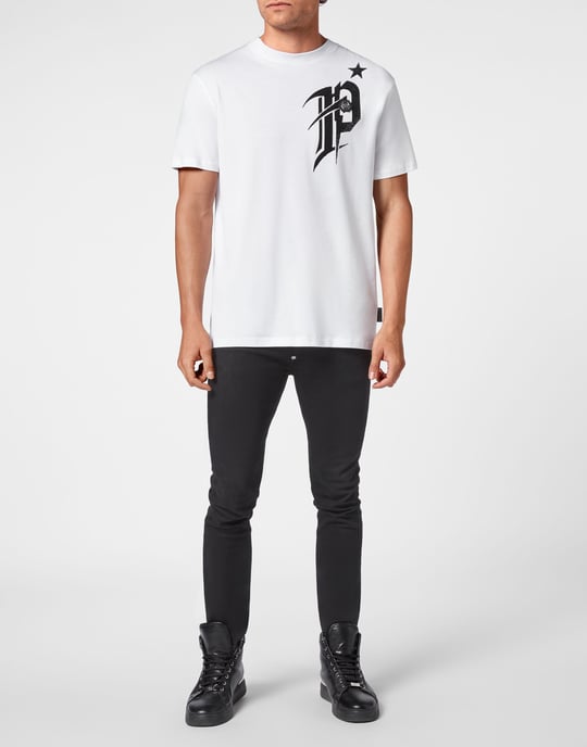 T-Shirt Ronde Hals Gothic Plein - Image 3