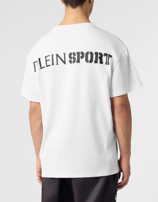 Vanlig t-shirt med skrapmönster - Image 5