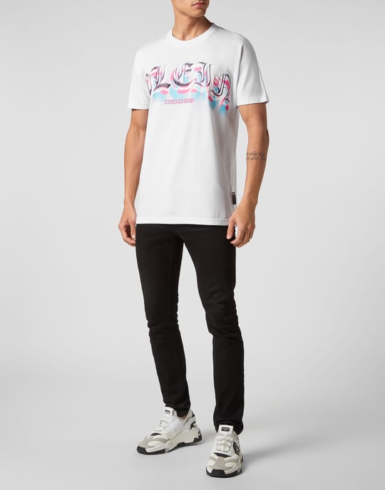 T-Shirt Rund Hals Gothic Plein - Image 4