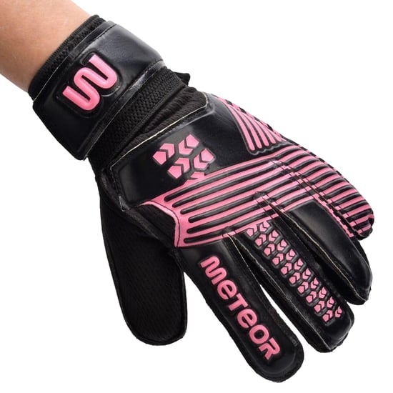 Meteor Unisex Volwassenen Catch Logo Doelhandschoenen (Zwart) - Image 3