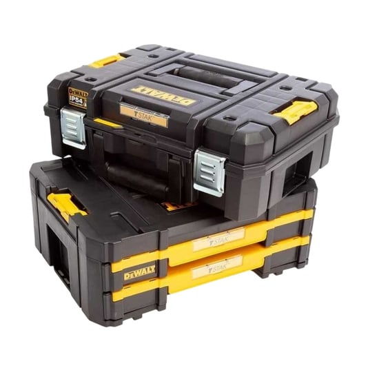 Dewalt TSTAK 2.0 Tool Box (Grey/Yellow) - Image 2