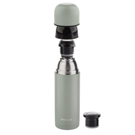 Meteor Logo 1000ml thermische veldfles (Groen) - Image 3