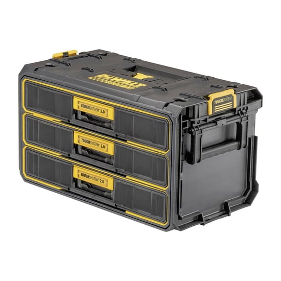 Dewalt ABS Plastic 3-Traps Gereedschapskist (ZWART/GEEL) - Image 3