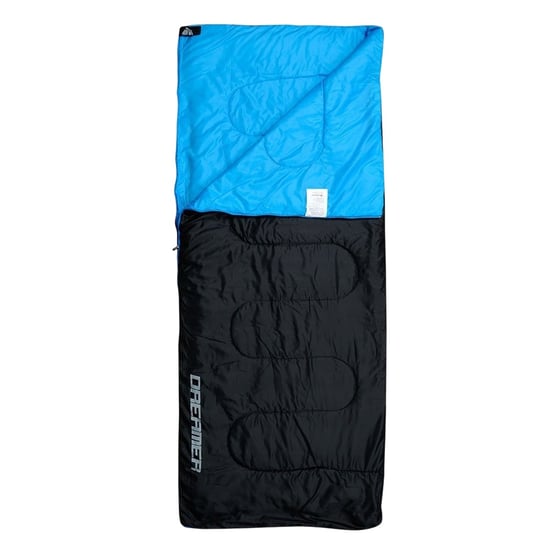 Meteor Dreamer Logo Linker Rits Slaapzak (ZWART/BLAUW) - Image 1