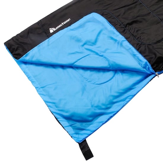 Meteor Dreamer Logo Linker Rits Slaapzak (ZWART/BLAUW) - Image 6