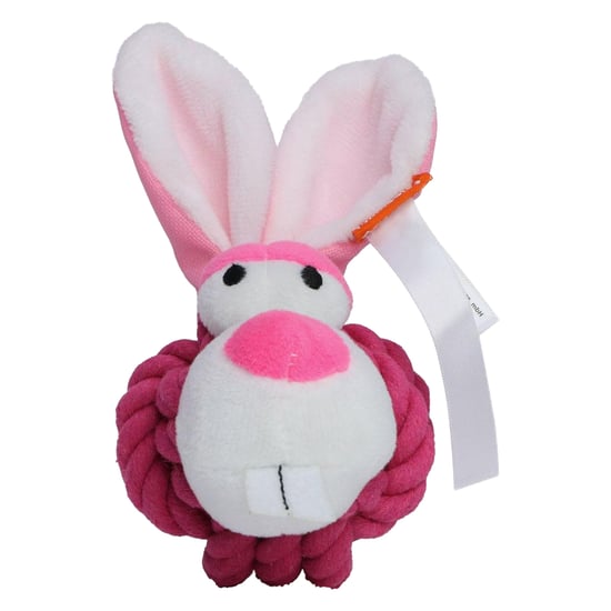 Mbw MiniFeet Konijnentouw Hondenspeelgoed (Roze) - Image 1