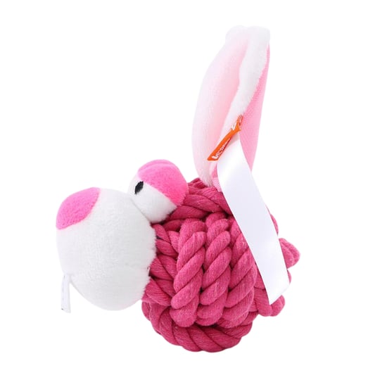 Mbw MiniFeet Konijnentouw Hondenspeelgoed (Roze) - Image 3