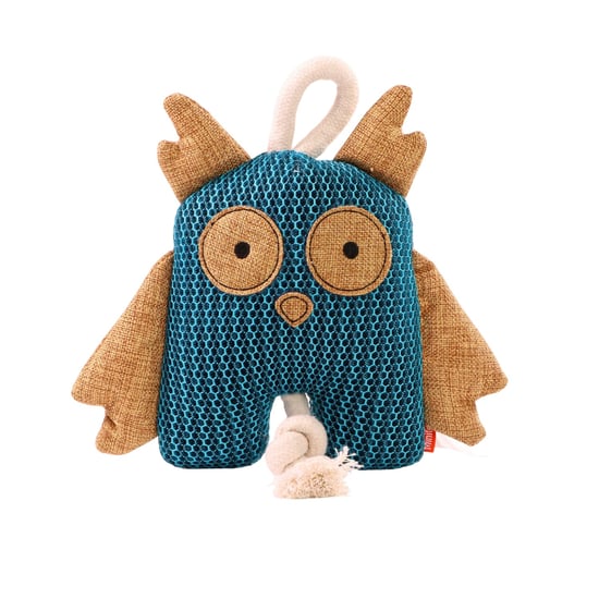 Mbw MiniFeet Owl Rope Dog Toy (Blue) - Image 1