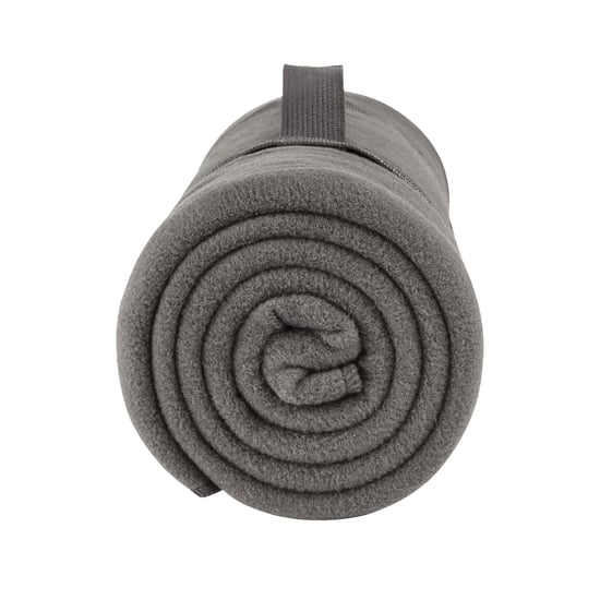 SOLS Geruite fleece deken (Houtskool Grijs) - Image 2