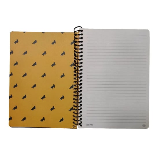 Harry Potter Tovenaarswereld Hufflepuff A5 notitieboekje (ZWART/GEEL) - Image 3
