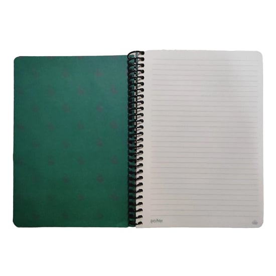 Harry Potter Tovenaarswereld Slytherin A5 notitieboekje (Zwart/Groen) - Image 3