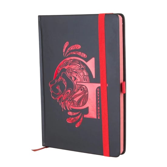 Harry Potter A5 notitieboek met folie van Gryffindor Premium (Zwart/Rood) - Image 1