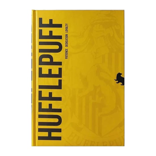 Harry Potter Tovenaarswereld Hufflepuff A5 notitieboekje (Geel) - Image 1