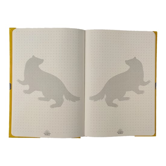 Harry Potter Tovenaarswereld Hufflepuff A5 notitieboekje (Geel) - Image 2