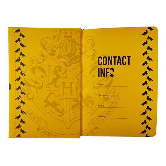 Harry Potter Tovenaarswereld Hufflepuff A5 notitieboekje (Geel) - Image 3