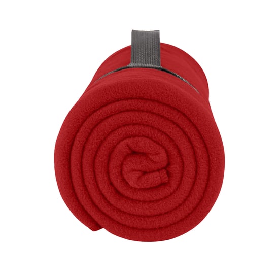 SOLS Geruite fleece deken (Rood) - Image 2