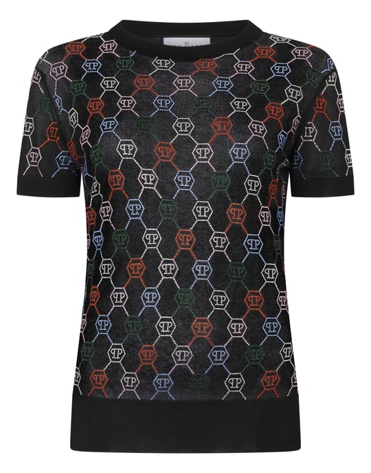 Knitted Sexy Pure Fit T-Shirt Multicolor Monogram Monogram - Image 1