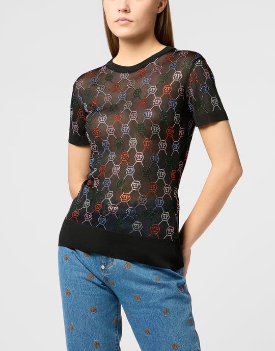 Knitted Sexy Pure Fit T-Shirt Multicolor Monogram Monogram - Image 2