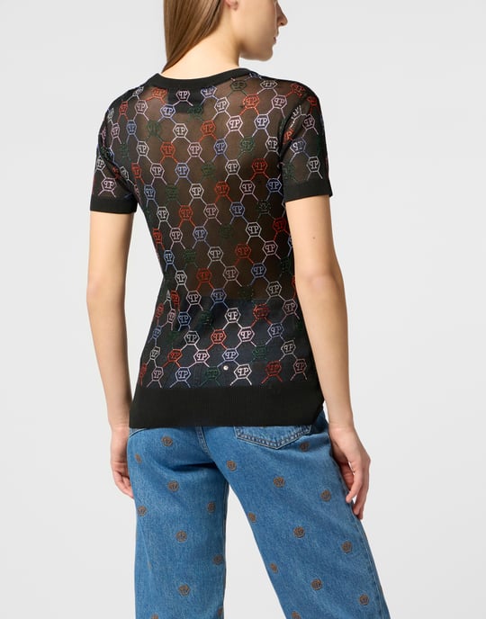 Knitted Sexy Pure Fit T-Shirt Multicolor Monogram Monogram - Image 5
