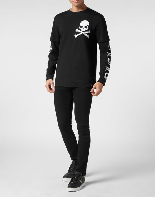 T-Shirt Round Neck Gothic Plein - Image 3
