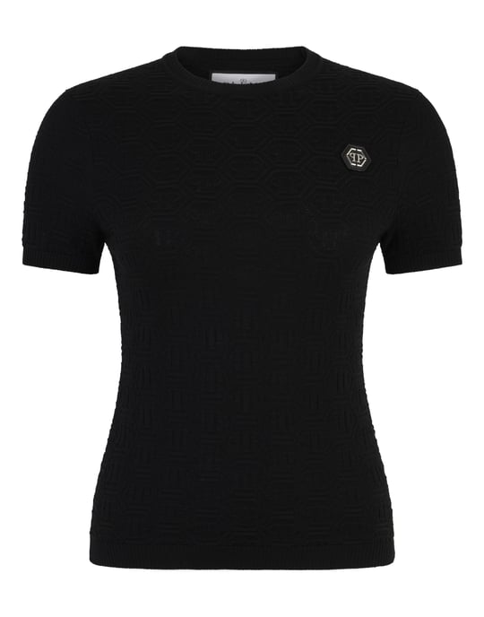 Knitted T-Shirt Sexy Pure Fit Monogram Monogram - Image 1