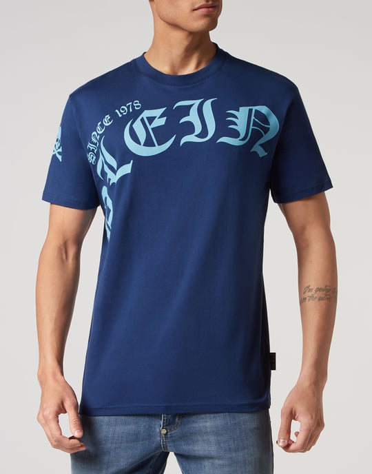 T-Shirt Rund Hals Gothic Plein - Image 2