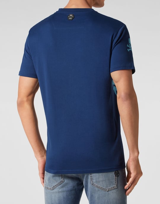 T-Shirt Rund Hals Gothic Plein - Image 4