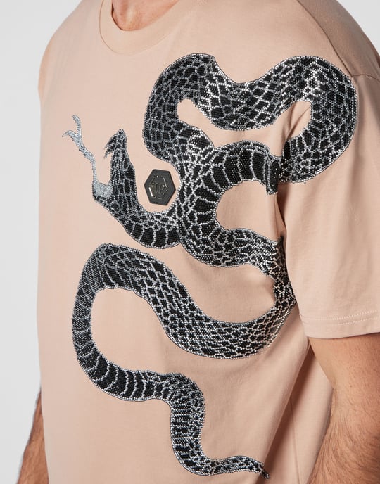 T-Shirt Rund Hals Snake - Image 5