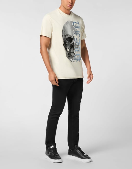 T-shirt Rund Halskortärmad Gothic Plein - Image 4