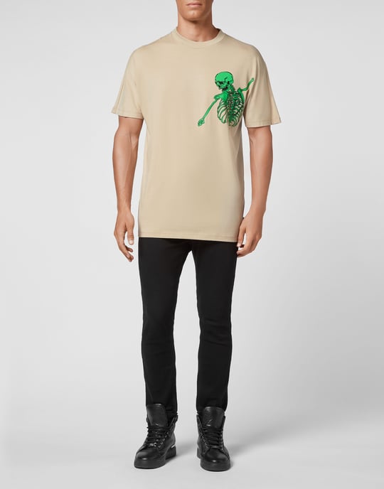 T-Shirt Rund Hals Skeleton - Image 3
