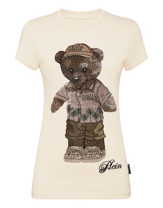 Cotton Sexy Pure Fit T-Shirt Teddy Beach Crystal - Image 1