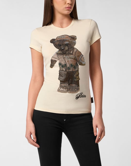 Cotton Sexy Pure Fit T-Shirt Teddy Beach Crystal - Image 2