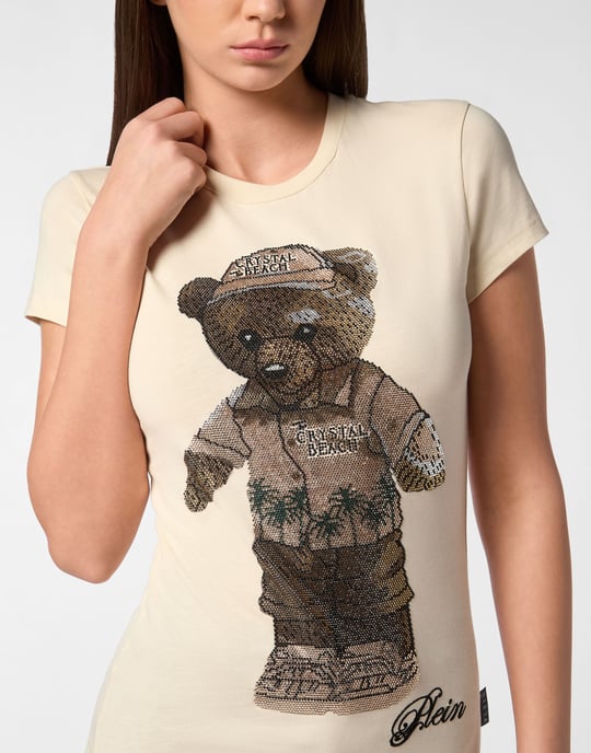 Cotton Sexy Pure Fit T-Shirt Teddy Beach Crystal - Image 3