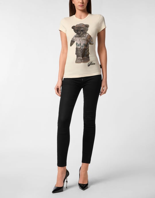 Cotton Sexy Pure Fit T-Shirt Teddy Beach Crystal - Image 4