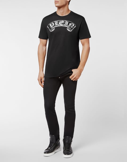T-Shirt Round Neck Gothic Plein - Image 4