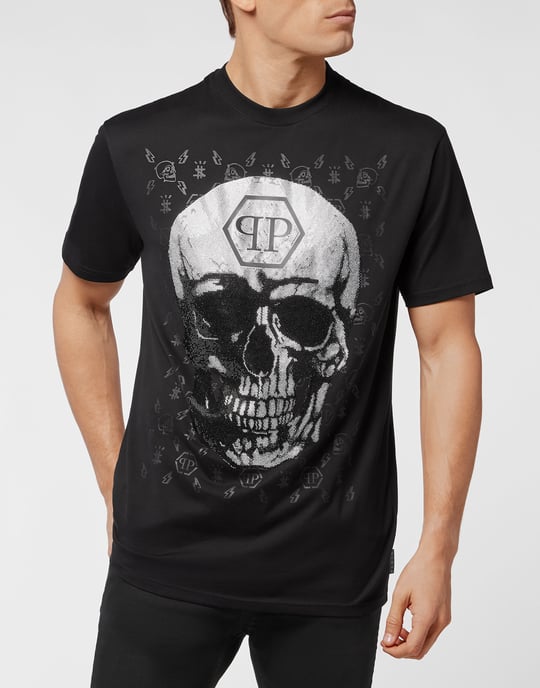 T-Shirt Rund Hals Skull And Plein - Image 2