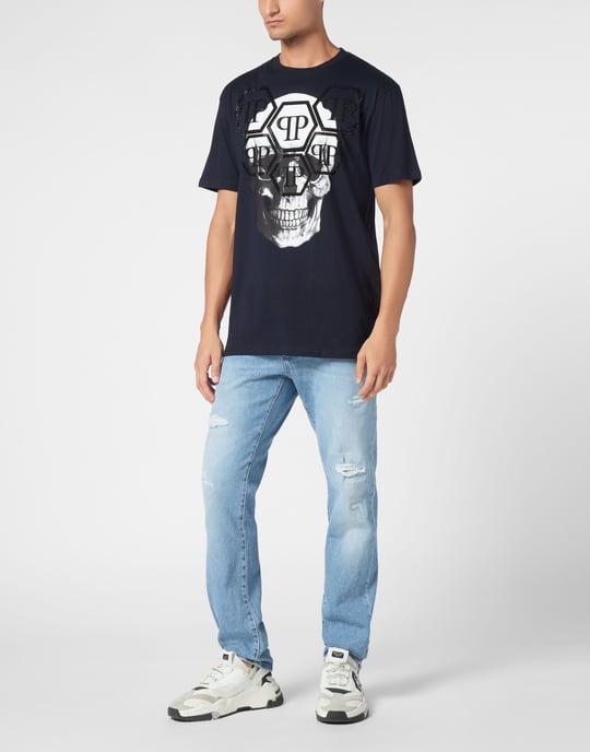 T-Shirt Rund Hals Skull - Image 3