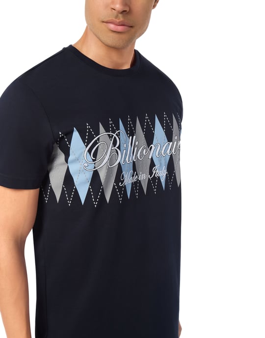 Broderad t-shirt med rund halsringning - Image 2