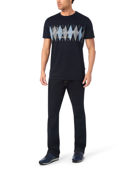 Broderad t-shirt med rund halsringning - Image 3