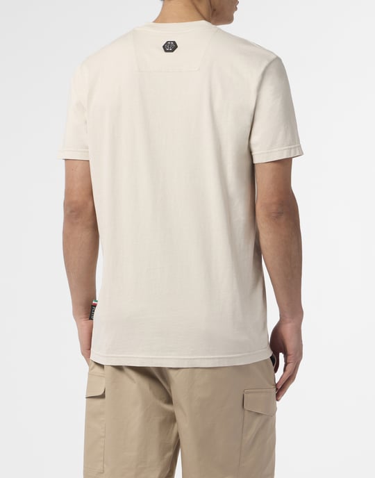 Round Neck T-Shirt Raw Edge Monogram Monogram - Image 5