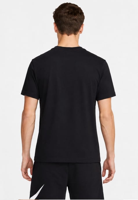 Nike Mens Tracksuit Icon Swoosh T Shirt Icon Swoosh Shorts Set in Black/Black - Image 4