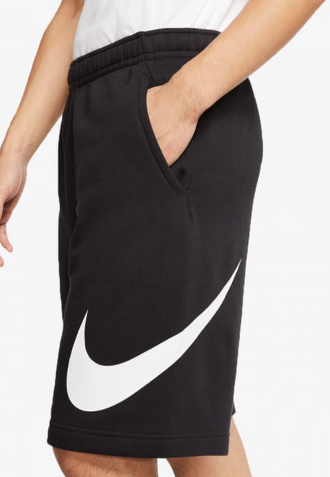 Nike Mens Tracksuit Icon Swoosh T Shirt Icon Swoosh Shorts Set in Black/Black - Image 6