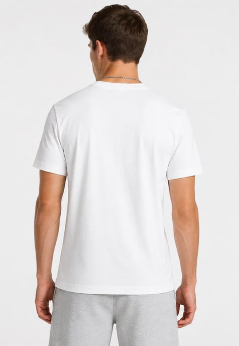Nike Mens Tracksuit Icon Swoosh T Shirt Icon Swoosh Shorts Set in White/Grey - Image 4