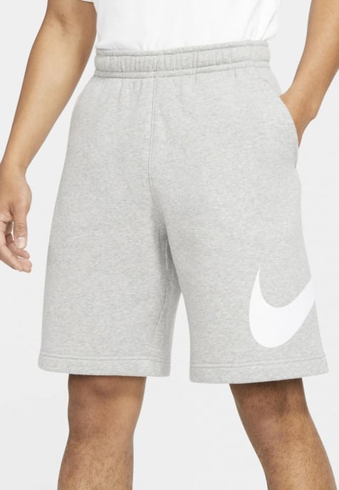 Nike Mens Tracksuit Icon Swoosh T Shirt Icon Swoosh Shorts Set in White/Grey - Image 5