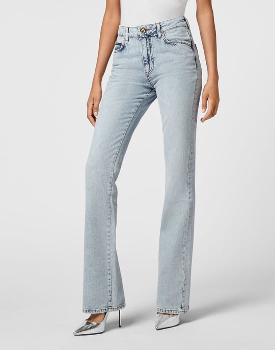 Jeans Flare Fit Skull - Image 2