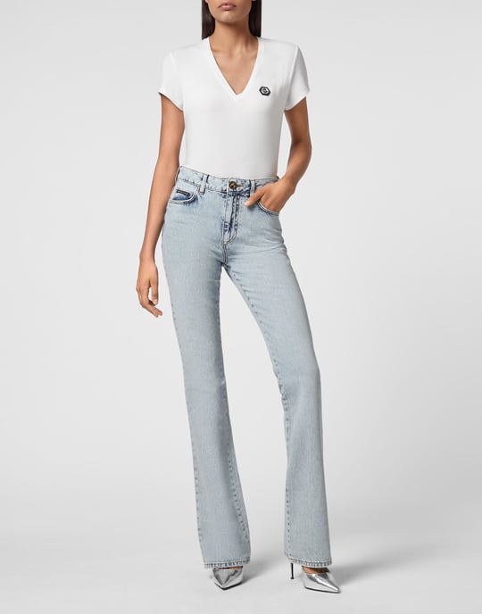 Jeans Flare Fit Skull - Image 3